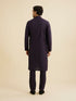 Manyavar Indigo Blue Sequinned Kurta Set