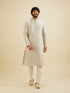 Manyavar Smoke Grey Sequinned Kurta Set