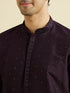 Manyavar Grand Purple Elegance Kurta Pajama