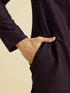 Manyavar Grand Purple Elegance Kurta Pajama