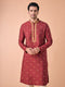 Manyavar Rust Radiance Kurta Pajama