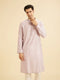 Manyavar Lilac Elegance Kurta Pajama