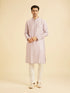 Manyavar Lilac Elegance Kurta Pajama