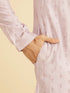 Manyavar Lilac Elegance Kurta Pajama