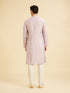 Manyavar Lilac Elegance Kurta Pajama