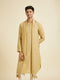 Manyavar Fawn Elegance Kurta Pajama with Dupatta