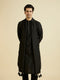 Manyavar Black Elegance Kurta Pajama with Dupatta