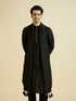 Manyavar Black Elegance Kurta Pajama with Dupatta