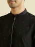 Manyavar Black Elegance Kurta Pajama with Dupatta
