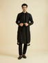 Manyavar Black Elegance Kurta Pajama with Dupatta