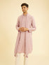 Manyavar Radiant Dusty Pink Kurta Pajama