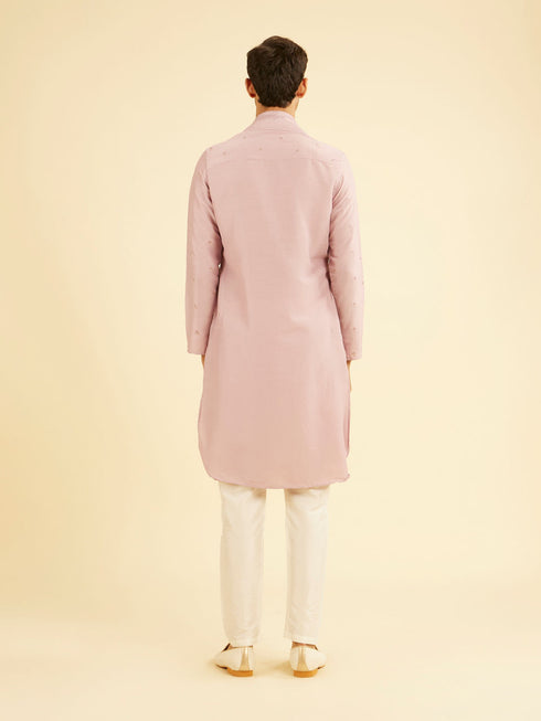 Manyavar Radiant Dusty Pink Kurta Pajama