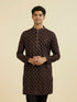 Manyavar Classic Black Ensemble Kurta Pant