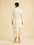 Manyavar Exquisite Cream Kurta Dhoti Ensemble