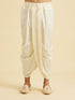 Manyavar Warm White Festive Elegance Kurta Dhoti