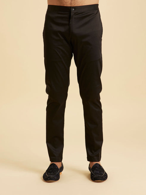Manyavar Radiant Dark Blue Kurta Pajama