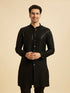 Manyavar Black Elegance Kurta Pajama