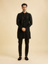 Manyavar Black Elegance Kurta Pajama