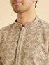 Manyavar Olive Green Exquisite Kurta Pajama