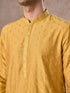 Manyavar Sunset Mustard Elegance Kurta Pajama