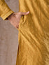 Manyavar Sunset Mustard Elegance Kurta Pajama