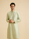 Manyavar Radiant Green Festivity Kurta Pajama