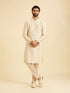 Manyavar Beige Elegance Kurta Pajama