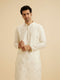 Manyavar Graceful Warm White Kurta Pajama