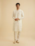 Manyavar Graceful Warm White Kurta Pajama