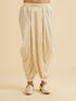 Manyavar Cream Elegance Kurta Dhoti