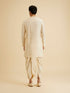 Manyavar Cream Elegance Kurta Dhoti
