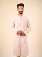 Manyavar Dusty Pink Elegance Kurta Pajama
