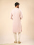 Manyavar Dusty Pink Elegance Kurta Pajama