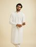 Manyavar Elegant Cream Georgette Kurta Pajama