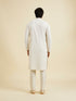 Manyavar Elegant Cream Georgette Kurta Pajama