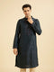 Manyavar Teal Blue Tantalizing Kurta Pajama