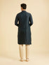 Manyavar Teal Blue Tantalizing Kurta Pajama