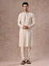 Manyavar Light Grey Elegant Kurta Pajama