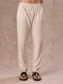 Manyavar Light Grey Elegant Kurta Pajama