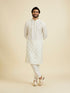 Manyavar Warm White Elegance Kurta Pajama