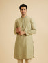 Manyavar Elegant Green Symphony Kurta Pajama
