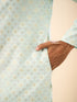 Manyavar Brocade Kurta Pajama in Light Blue