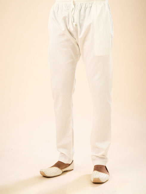 Manyavar Brocade Kurta Pajama in Light Blue