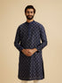 Manyavar Aegean Blue Grace Kurta Pajama