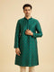 Manyavar Regal Teal Green Kurta Pajama