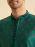 Manyavar Regal Teal Green Kurta Pajama