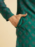 Manyavar Regal Teal Green Kurta Pajama