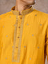 Manyavar Mustard Ensemble of Classic Elegance Kurta Pajama