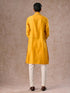 Manyavar Mustard Ensemble of Classic Elegance Kurta Pajama