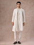 Manyavar Radiant Cream Kurta Pajama Dupatta Set